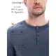 thumbnail image 3 of Playera Hombre Cuello Henley Casual Cómoda Manga Corta, 3 of 8