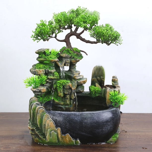 Vintage Ceramic Water Fountain Jar - Indoor/Outdoor Decorative Waterfall Decor