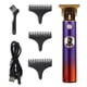 thumbnail image 1 of Clipper del cabello USB Recargables Adultos Afeitadora Mujeres Trimmer Peluquero Acero inoxidable Portátil Portátil Equipo de peluquero Púrpura Púrpura Advancent CE001474-03B, 1 of 7