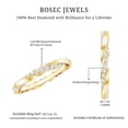 thumbnail image 5 of Rosec Jewels Natural Diamond Eternity Ring - HI-SI Quality - April Birthstone Ring, 14K Yellow Gold, US 11.00, 5 of 6