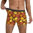 thumbnail image 3 of Men's Boxer Briefs, Fruit Collage Soft Comfy Mens Underwear Boxer Briefs Breathable With Widen Waist, 3 of 7