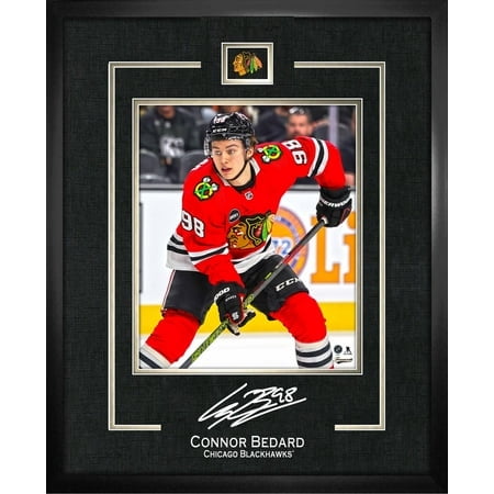 Connor Bedard 16x20 Replica Signature Frame Blackhawks - Officially Licensed NHL Wall Art