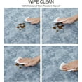 thumbnail image 6 of Round Fitted Vinyl Tablecloth with Elastic Edge 100% Waterproof Oil Proof PVC Table Cloth Wipe Clean Table Cover for Indoor and Outdoor, Marbling, 36" - 44", 6 of 6