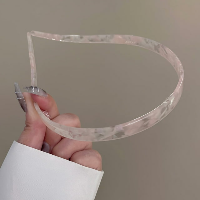 1 accesorios para el cabello de hueso del oído sin sujeción para mujer, diadema de ácido acético, diadema de gama alta para niñas, novedad de verano 2024, elegante He