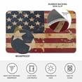 thumbnail image 3 of Vintage American Flag Door Mat Indoor Outdoor, Retro US Flag White Red Blue Non Slip Welcome Mat with Rubber Backing, Absorbent Fabric Front Door Mats Entryway Rug for Home Patio Entrance 18"x30", 3 of 9