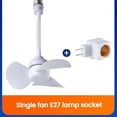 thumbnail image 5 of Plug in Ceiling Fan, Socket Fan Kit with Plug Adapter, Mini Quiet Electric Fan with Flexible Gooseneck, Plug-in & Light Bulb Base Compatibility, 5 of 8