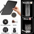 thumbnail image 2 of Regaderas para Baño de Lluvia de Alta Presión, Set de Cabeza de Ducha de Alta Presion, Regaderas para Baño con Modos Regadera de Mano Brazo de Extensión Soporte y Manguera etc (Negro), 2 of 4