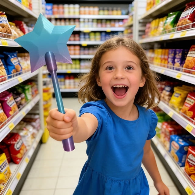 Varita mágica impresa en 3D: «Tap to Tap to Wand Star», varita para tarjetas de pago sin contacto, varita para tarjetas de crédito