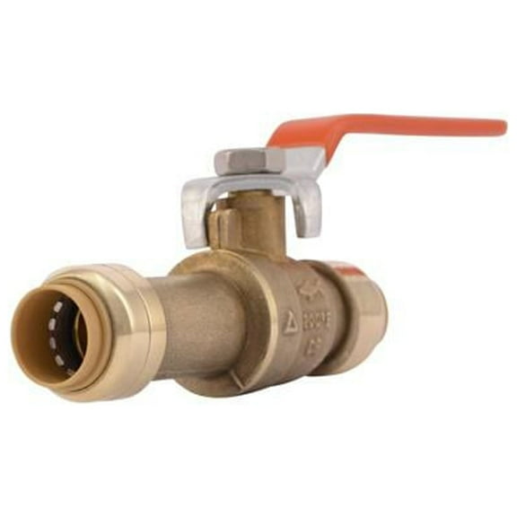 SharkBite 1/2 in. Brass Push Fit Slip Ball Valve Full Port
