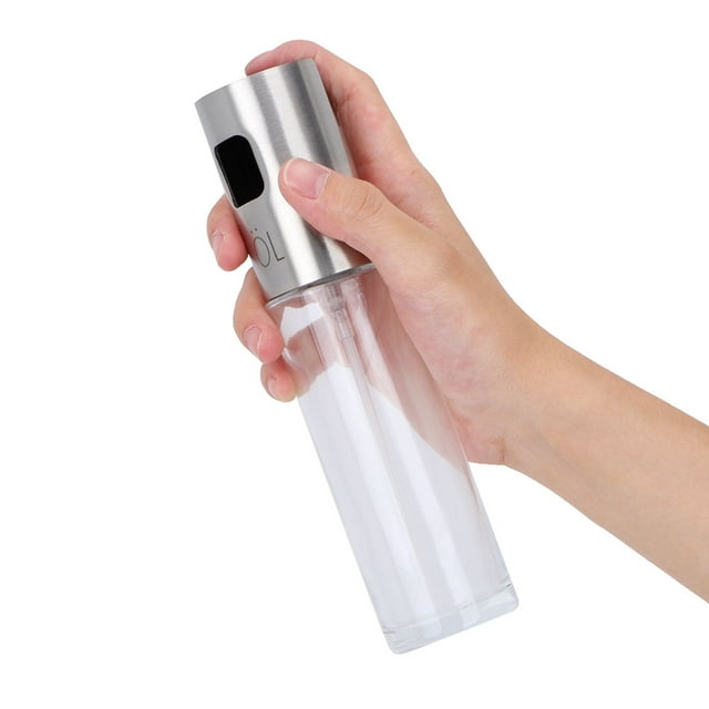 Spray Bottle Practical Household 100ml Stainless Steel Spray Bottle Oil Dispenser Seasoning Kettle Kitchen Tool