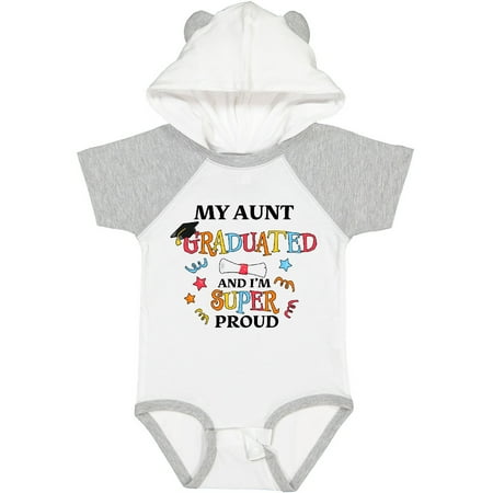 

Inktastic My Aunt Graduated and I m Super Proud Gift Baby Boy or Baby Girl Bodysuit