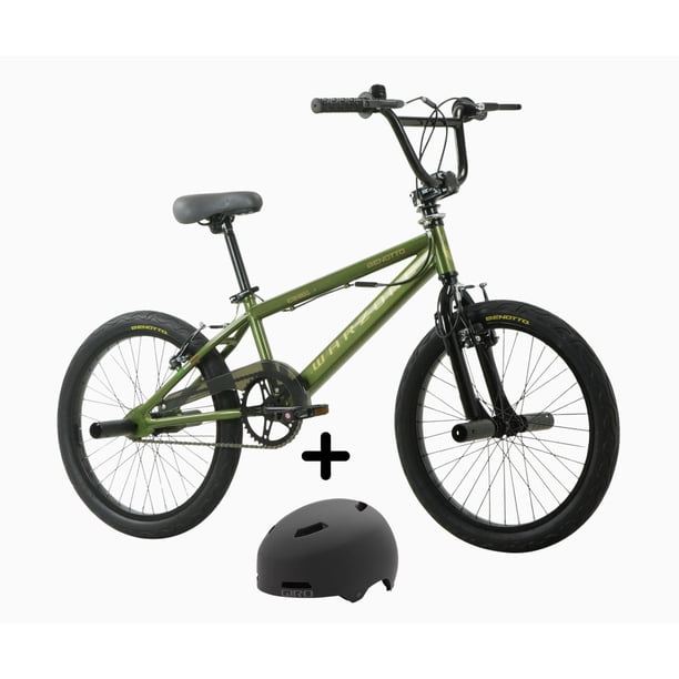 Combo Bicicleta Benotto Frestyle Warzone R20 con Casco Giro Quarter FS Talla M verde Talla: M (55-59cm)