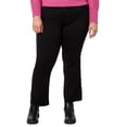thumbnail image 1 of Pantalones KUT from the Kloth Kelsey tiro medio con bota acampanada negros, 1 of 3