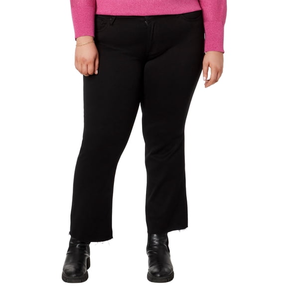Pantalones KUT from the Kloth Kelsey tiro medio con bota acampanada negros