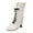 White, variant on XDDST Womens Sandals 2025 2025 Womens New Shoes Slouch Boots for Women Mid Calf Women's Fashion Almond Toe High Heel Fall Winter Dressy Fall Boots