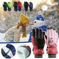 thumbnail image 4 of Kids Winter Warm Gloves Children's Sports Gloves Warm Windproof Breathable-Adjustable for Boys And Girls Winter Woman on Clearance, 4 of 4