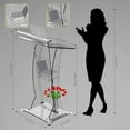 thumbnail image 2 of Classic Concepts Acrylic Podium Stand – Portable Modern Lectern for Church, Conference, Events, 2 of 5