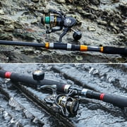 SAN LIKE Spinning Fishing Reel, Saltwater & Freshwater Fishing Reel 40.5 Lbs Max Drag - 7+1 BB Ball Bearing 5.2:1 Gear Ratio 5000