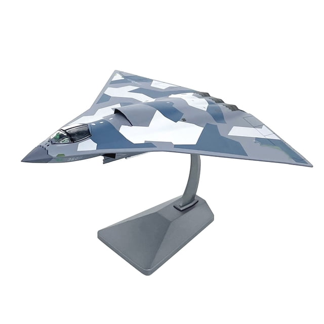 ARCADORA China Air Force J-36 Sixth Generation Fighter Jet Model 1/144 Scale Collection Decor Alloy New Display 6.7in Length