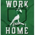 thumbnail image 2 of Baseball Athlete Work From Homebase Men's Graphic T Shirt Tees Brisco Brands X, 2 of 6