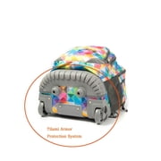 Tilami Colorful Geometric Print Rolling Backpack 18 Inch Wheeled Backpack
