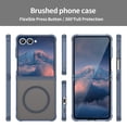 thumbnail image 4 of Asuwish Compatible with Samsung Galaxy Z Flip 7 5G 2025 Magnetic Phone Case Translucent Matte Anti-fingerprint Back Military Grade DropProof Shockproof Protective Cover for ZFlip7 Z7 Women Men Blue, 4 of 9