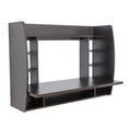thumbnail image 4 of Wall Mount Laptop Office Desk with Shelves, 4 of 6