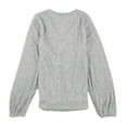 thumbnail image 2 of Alfani Womens Shimmer Pullover Blouse, Grey, Small, 2 of 2