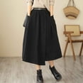 thumbnail image 4 of Cavosen High Waisted Skirts for Women Midi Skirts A Line Solid Short Skirts Trendy Date Night Club Skirt, 4 of 6
