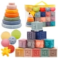 thumbnail image 1 of Set de juguetes Plunack Montessori para bebés de 6 a 12 meses con mordedor, 1 of 7