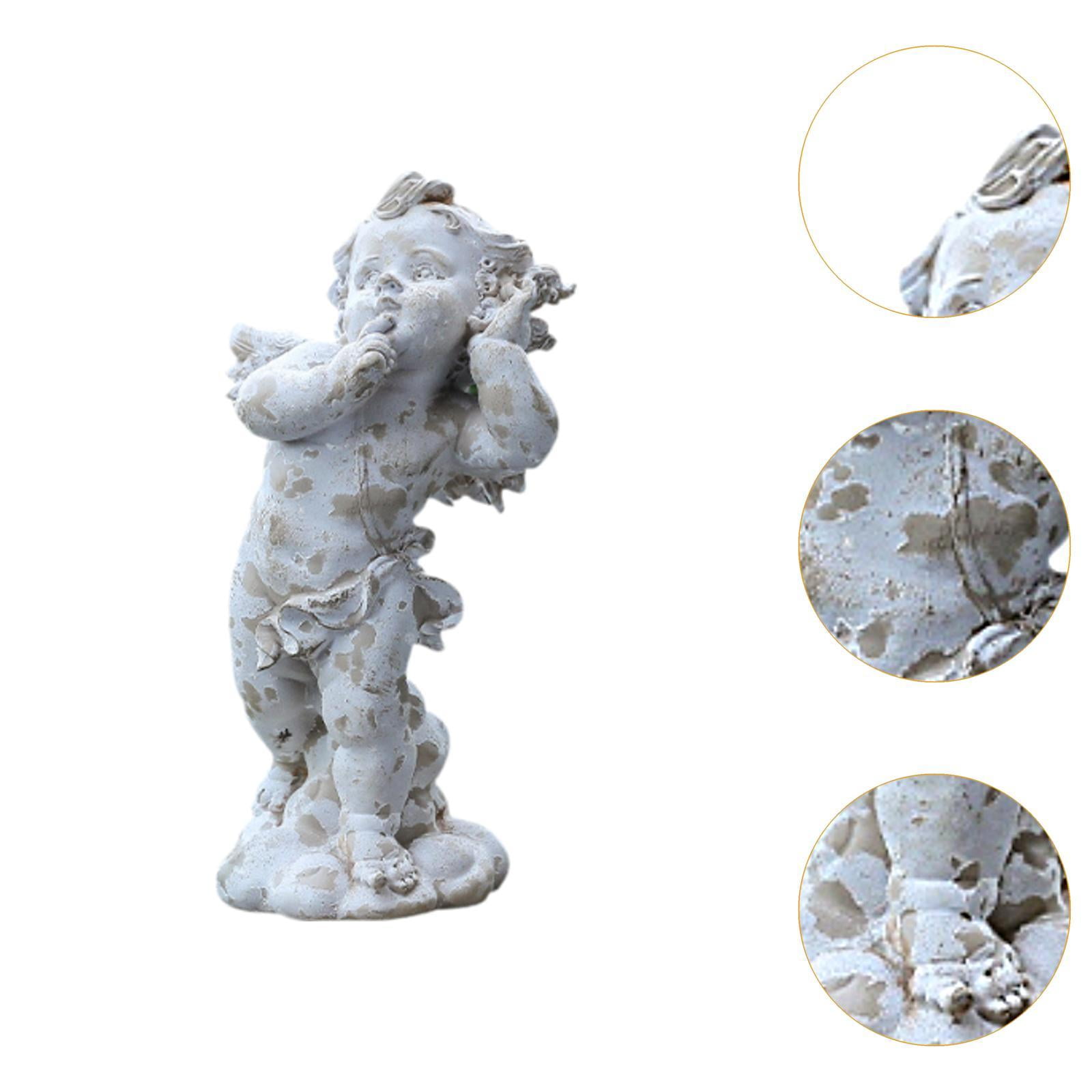MAGIDEAL Angel Garden Statue Sculpture European Vintage Outdoor Statue for Poolside B