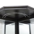 thumbnail image 3 of Gramercy Way Grey Corner Bar Unit with Two Glass Shelves, built-in Wine Rack and Lower Cabinet, 3 of 6