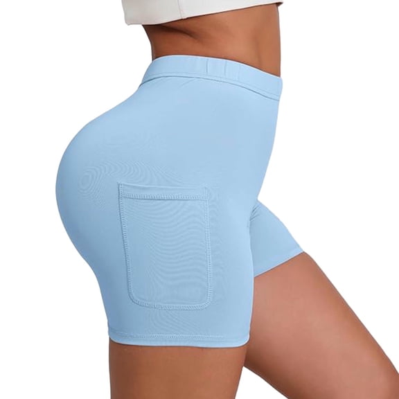 Enjoytime Shorts for Women Tummy Control High Waist Athletic Workout Running Yoga Shorts with Pockets