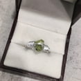 thumbnail image 4 of Natural Peridot Ring, Rough Peridot Gemstone Ring, August Birthstone, Wire Band, 925 Sterling Silver, Womens Ring, Christmas, Thanksgiving, Handmade, Statement Jewelry, Rough Gemstone Jewelry, 4 of 6