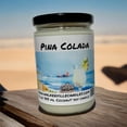 thumbnail image 3 of Pina Colada Vegan Coconut Soy 12 oz/ 355 ml Candle Hand-poured, Eco-friendly, Clean Burning, Bakery, Food, Drink, 3 of 5