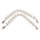thumbnail image 1 of Cadena para bolso con cuentas de perlas, excelente mano de obra, fácil de instalar, accesorios de cadena desmontable para carteras, bolsos, 20mm, 2 uds., 1 of 5