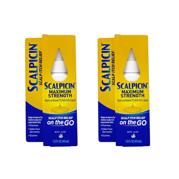 Scalp Itch Relief, 1.5 fl Oz. Maximum Strength (Pack of 2)