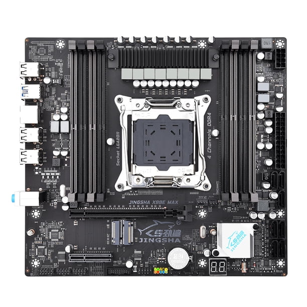 Placa base X99E MAX LGA2011-3 Desktop computadora 8*DDR4 NVME/SATA M.2 USB2.0 SATA 3.0 PCIE3.0 X16/X4