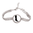 thumbnail image 1 of Simple Pattern Black High Boots Outline Tennis Chain Anklet Bracelet Diamond Jewelry, 1 of 3
