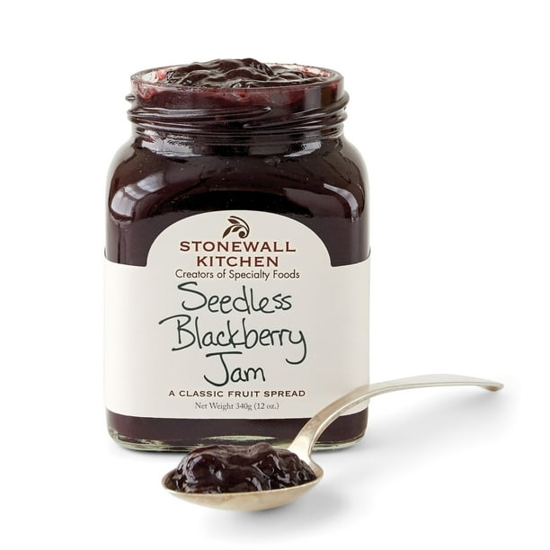 Stonewall Kitchen Seedless Blackberry Jam 12 Oz Jar Walmart Com Walmart Com