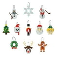 thumbnail image 1 of Advancent El colgante del árbol de navidad con el edificio del bloque juega el ABS tamaño pequeño y fácil de agarrar que no destiñe Kits de decoración para fiestas, 1 of 6