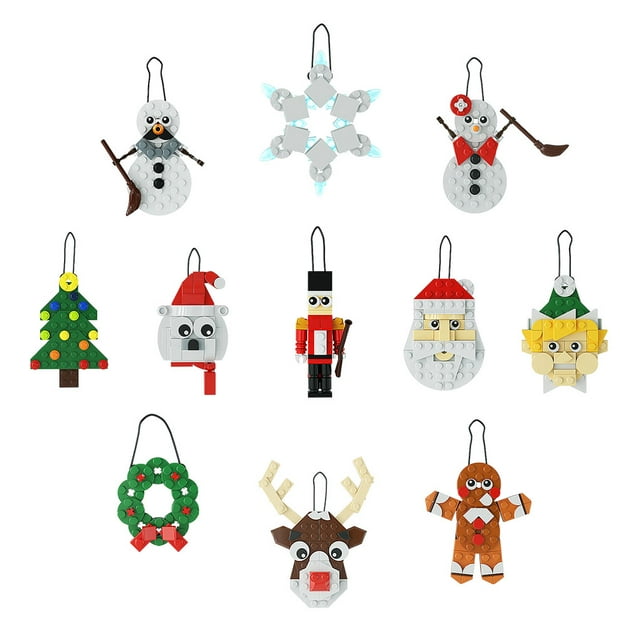 Injueey Tema de la Navidad de las unidades de creación del entretenimiento educativo para los juguetes de las unidades de creación BPA-Libres Kits de decoración para fiestas