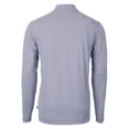 thumbnail image 3 of Men's Cutter & Buck Navy/White Atlanta Braves Virtue Eco Pique Micro Stripe Recycled Quarter-Zip Pullover Top, 3 of 3