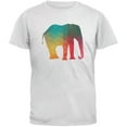 thumbnail image 1 of Elephant Geometric White Adult T-Shirt, 1 of 1