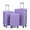 Blue+Purple, variant on 20"/24"/28" 3 pcs/set in ABS Spinner Wheel Luggage, Carry on Suitcase, Matching Color, Combination Lock (Purple)