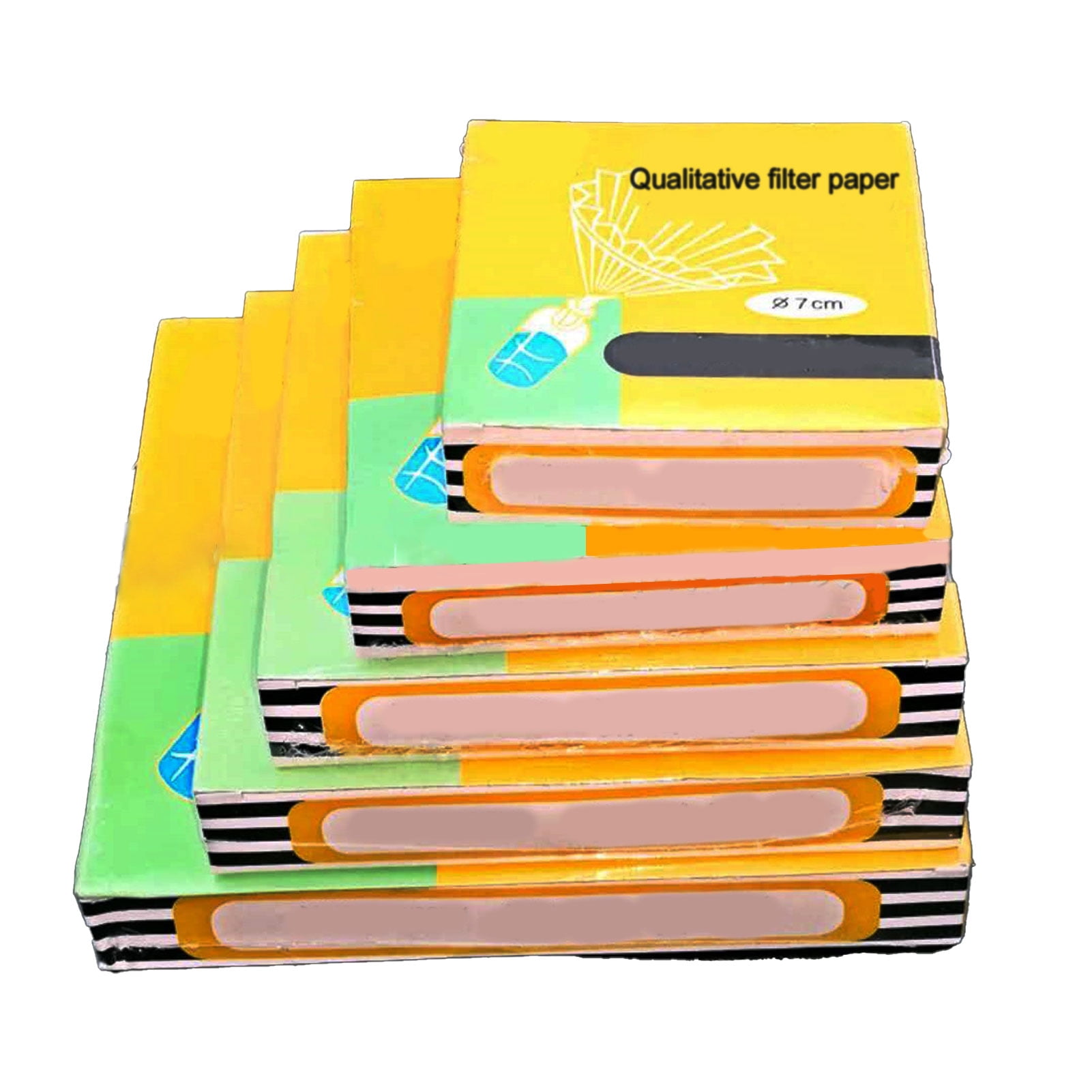 100 Sheets 7/9/11/12.5/15/18cm Experimental Oil Test Qualitative Filter