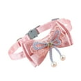 thumbnail image 3 of Collier pour Animal, Collier Nœud pour Chat en Polyester Ajustable, Doux, pour la Marche Quotidienne, Nœud en Dentelle, Pendentif Nœud Perlé, Nœud en Dentelle Détachable, Pendentif Nœud Perlé Détachable, 3 of 8