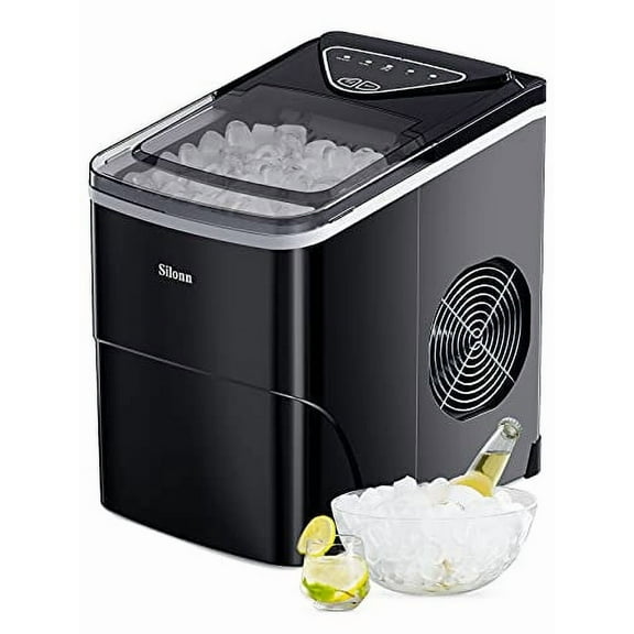 Silonn Countertop Ice Makers 26 lbs/24 hrs Capacity Portable