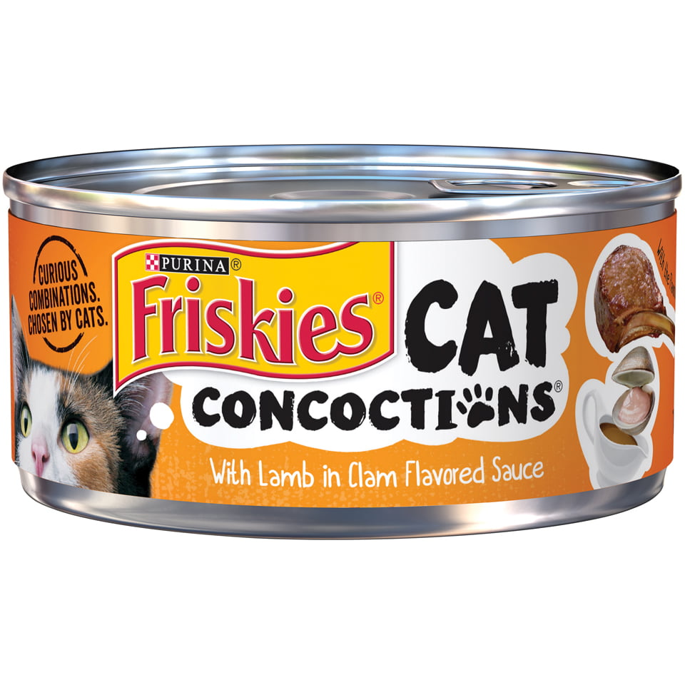 (24 Pack) Friskies Cat Concoctions with Lamb in Clam Flavored Sauce Cat