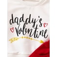 thumbnail image 6 of Bslissey Baby Boys Valentine's Day Outfits Long Sleeve Heart Letter Print Sweatshirt + Heart Patch Long Pants 2Pcs Tracksuit Infant Toddler Casual Clothes Set 3M-24M, 6 of 8